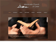 Tablet Screenshot of monticellochurchofchrist.org